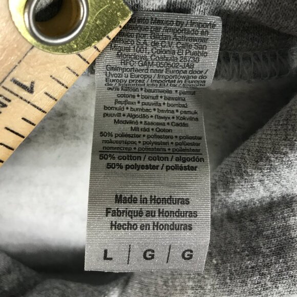 Gildan Aldi Hoodie Adults Large Gray Logo Pullover Sweatshirt Pocket Heavy Blend - Picture 4 of 12